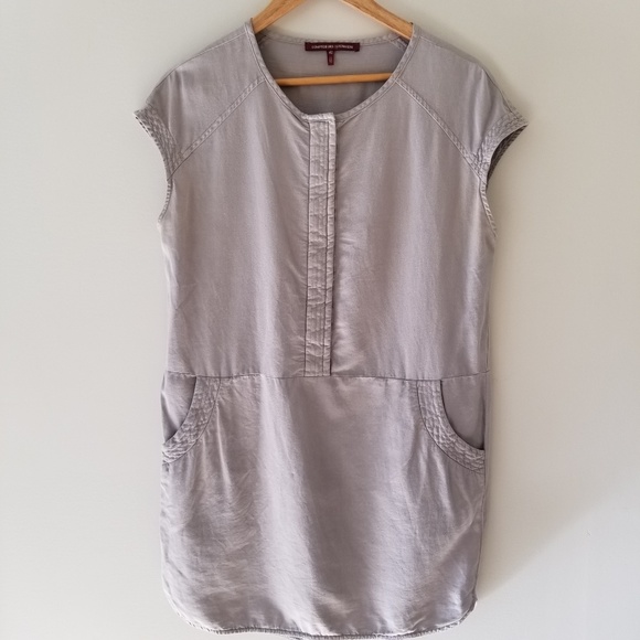 Comptoir Des Cotonniers Dresses & Skirts - COMPTOIR DES COTONNIERS  gray button front dress